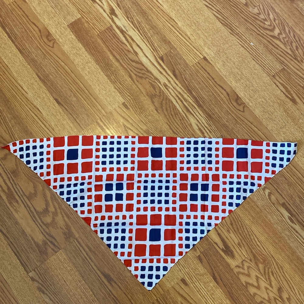 Red White & Blue Triangle Scarf